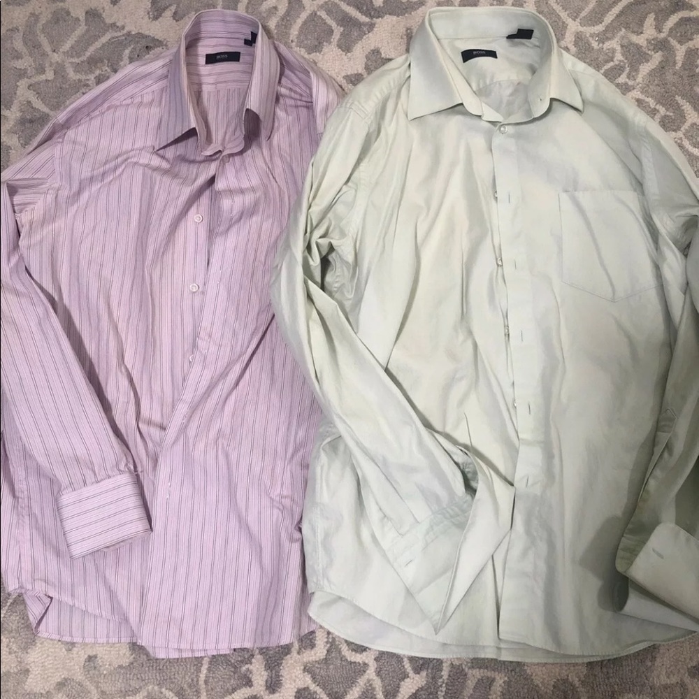 2 Men’s Hugo Boss button down shirts